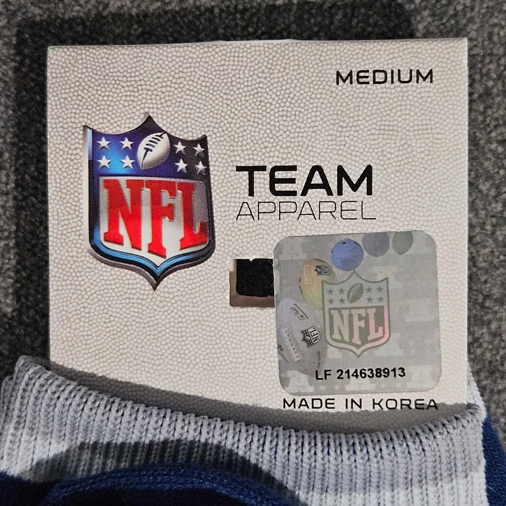 NFL Team Apparel Dallas Cowboys Ankle Socks Navy Blue Star Logo Medium New